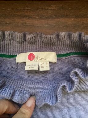 BODEN Cotton Wool Long Sleeve Top Women US 4